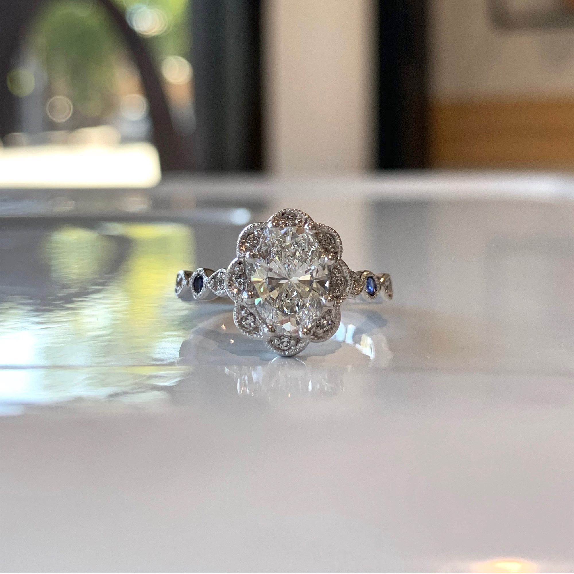 oval cut diamond engagement rings adelaide